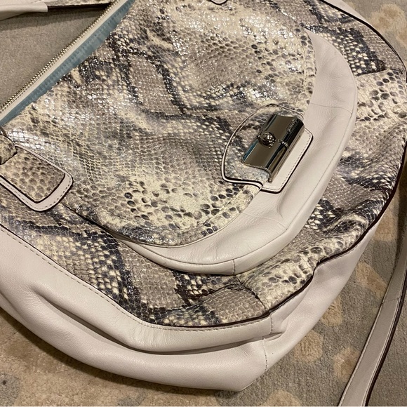 Coach Pinnacle Kristin Metallic Python Embossed Satchel - Picture 2 of 14